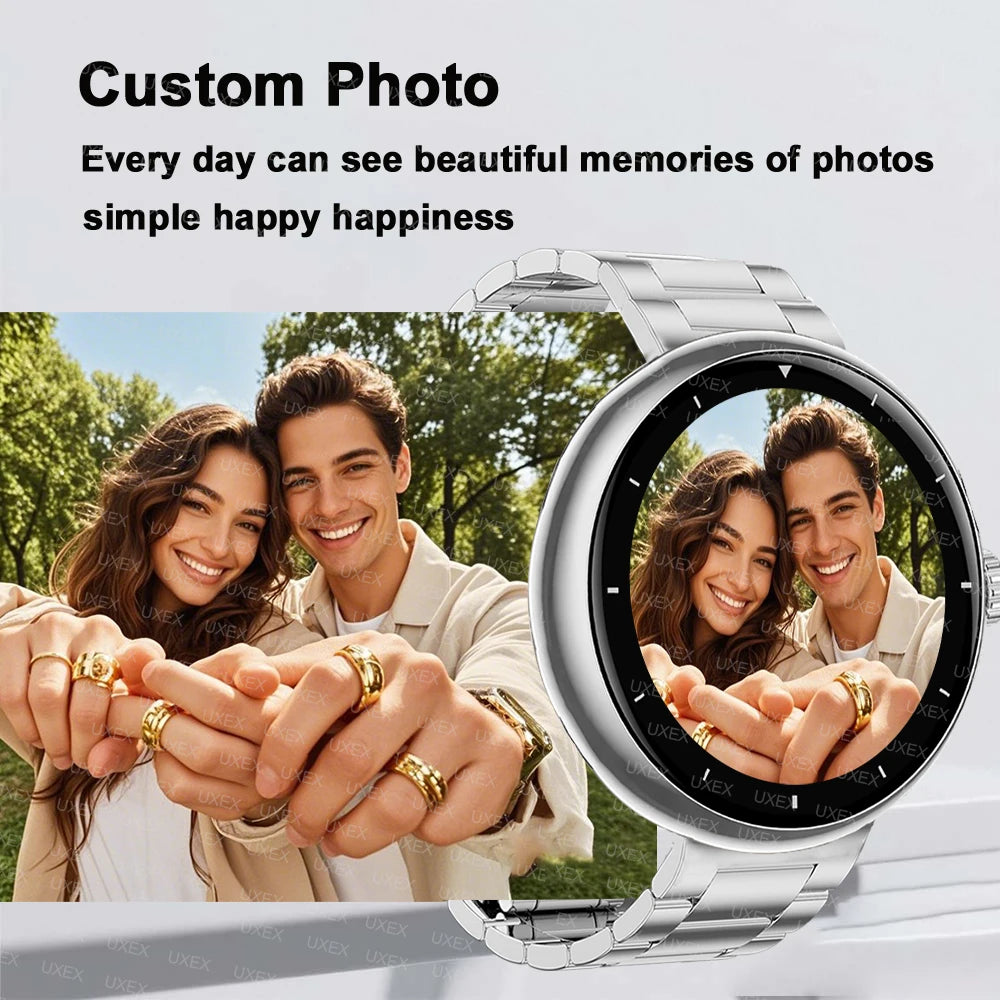 New Fashion Smartwatch Men 1.5” HD Surprise Gift Wireless Call Health Tracker Custom Photo Wireless Charging Watches Ladies 2025