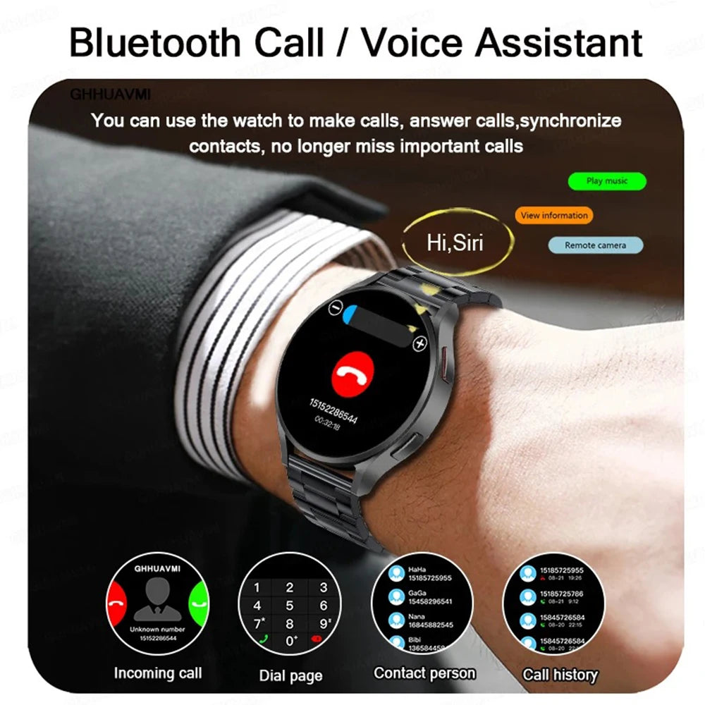 2025 New Watches Smartwatch Men Pro 1.32 Inch 160*160 Custom Dials Sport Bluetooth Call Health Monitor For You Smart Watch Women