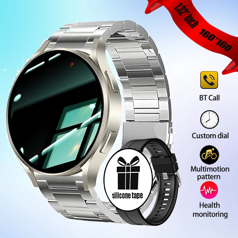 2025 New Watches Smartwatch Men Pro 1.32 Inch 160*160 Custom Dials Sport Bluetooth Call Health Monitor For You Smart Watch Women