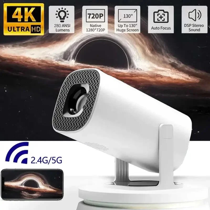 P30 Smart Mini projector Android 11 WiFi6 True 4K 1080P resolution | Bluetooth 5.0 | Portable home theater | 1920*1080P HD
